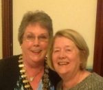 Sheila Hurley President 2016-2017 with Jessica Hanney out-going President