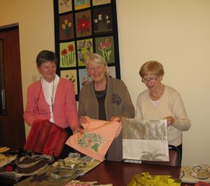 Bags for Charity 2016 - some of the ladies who made tote bags to raise funds for The Hospice in Blackrock, Co. Dublin and Down Syndrome, Galway