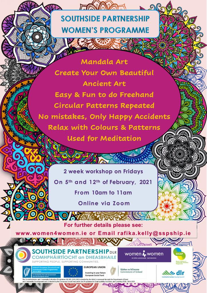 Mandala Art workshop poster