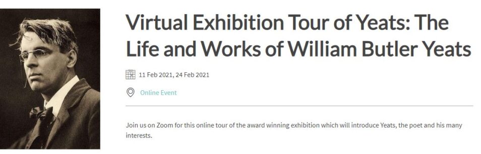 NLI exhibition tour of WB Yeats